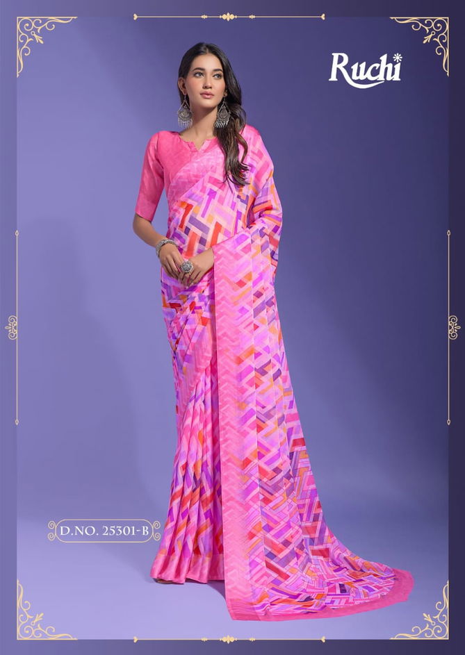 Ruchi Cherry 35 Soft Chiffon Printed Saree Catalog